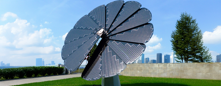 Blumen Solarzelle