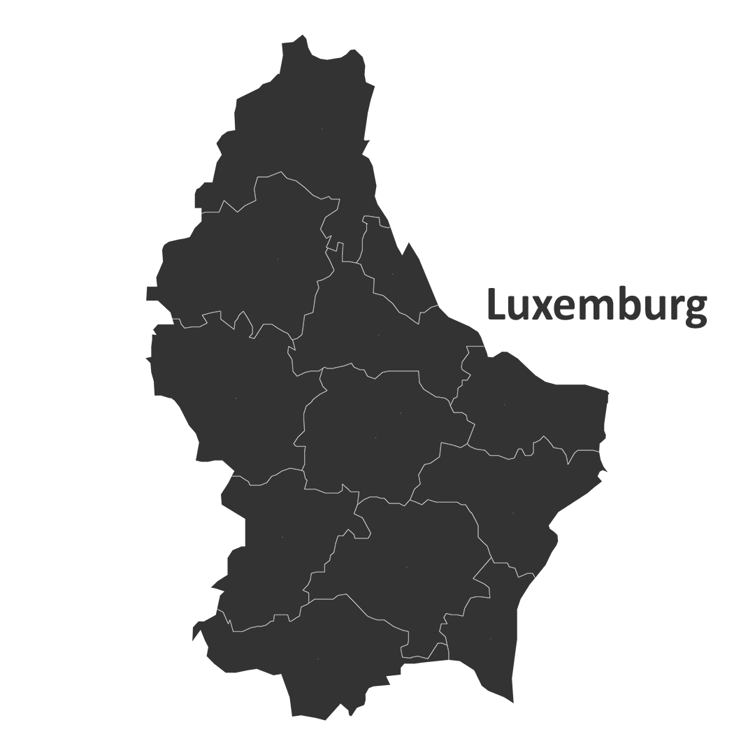 Landkarte Luxemburg